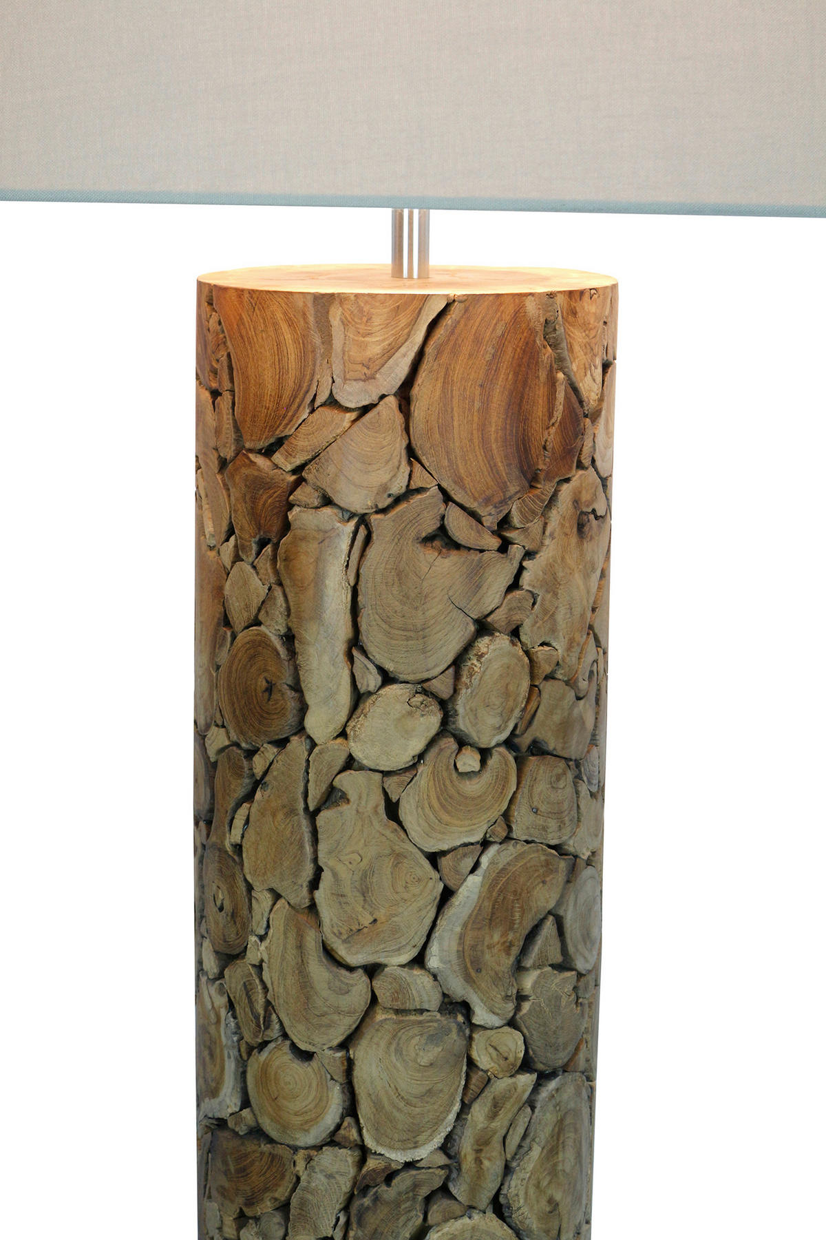 STEHLEUCHTE  35/170/35 cm   - Schwarz/Naturfarben, Design, Holz/Textil (35/170/35cm) - P & B