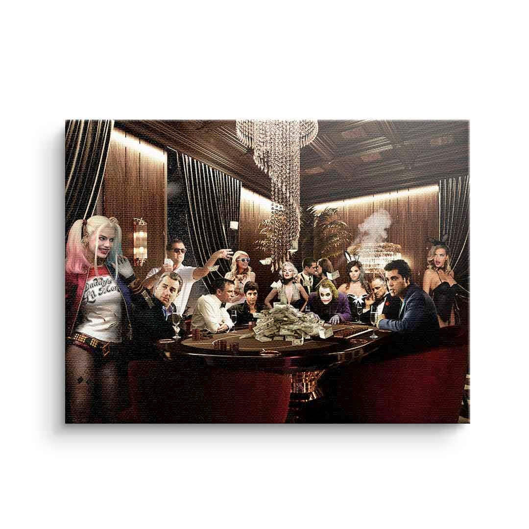 XXXLutz Leinwandbild Poker Night Mehrfarbig