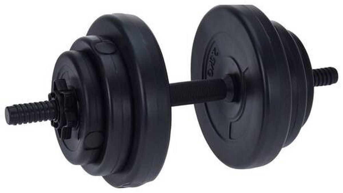 HANTELSET 9-TLG. - KONVENTIONELL, Stein (10kg)