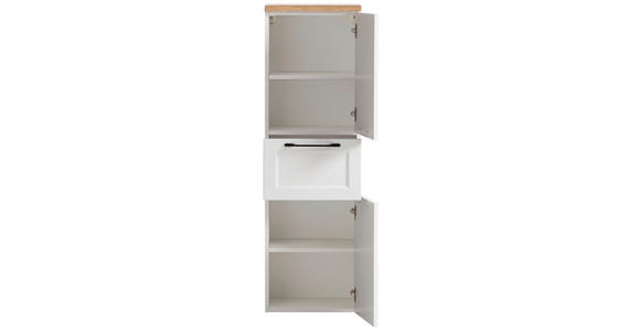 MIDISCHRANK 40/130/35 cm - Eiche Wotan/Schwarz, ROMANTIK / LANDHAUS, Holzwerkstoff/Kunststoff (40/130/35cm) - Xora