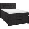 BOXSPRINGBETT 140/200 cm  in Anthrazit  - Wengefarben/Anthrazit, KONVENTIONELL, Textil (140/200cm) - Carryhome