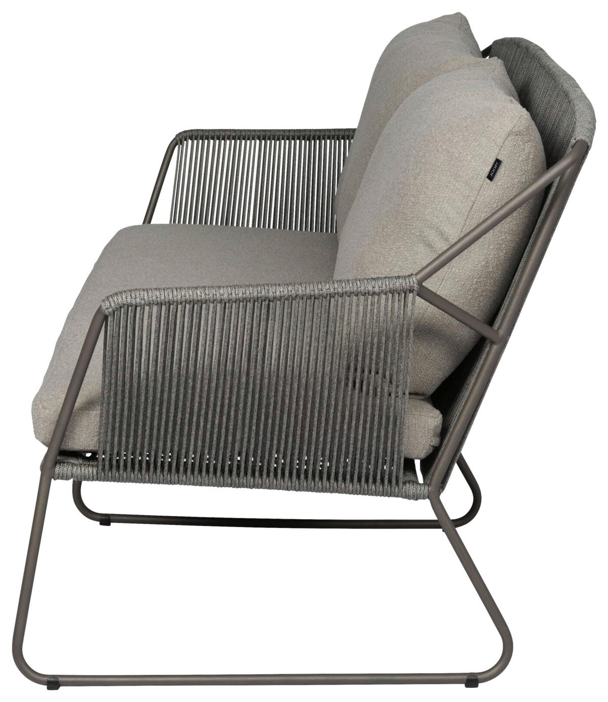 LOUNGESOFA 172/84/82 cm Edelstahl  - Taupe/Schlammfarben, Basics, Textil/Metall (172/84/82cm) - Joop!