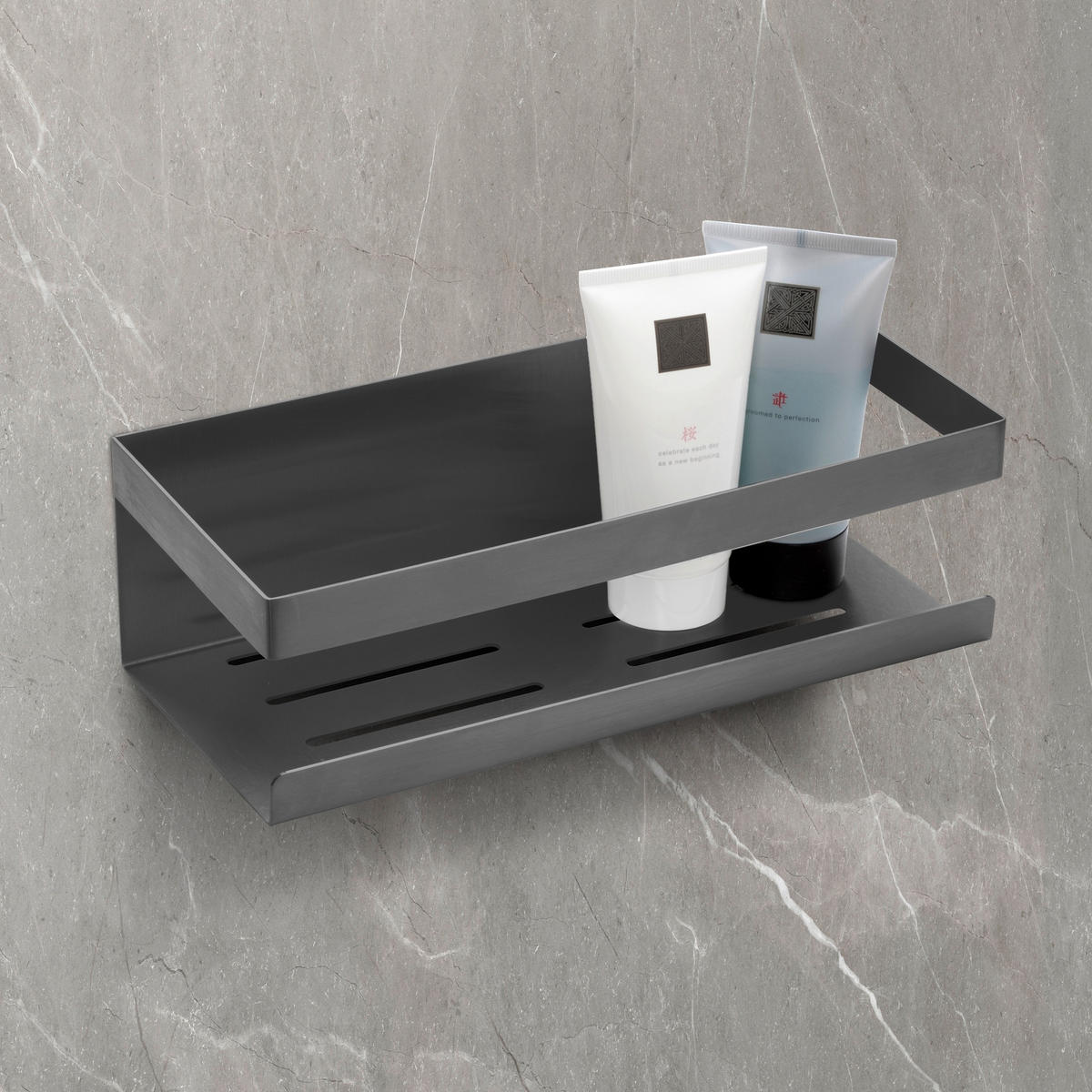 DUSCHABLAGE Metall  - Grau, KONVENTIONELL, Metall (25/8/11,5cm) - Schöner Wohnen
