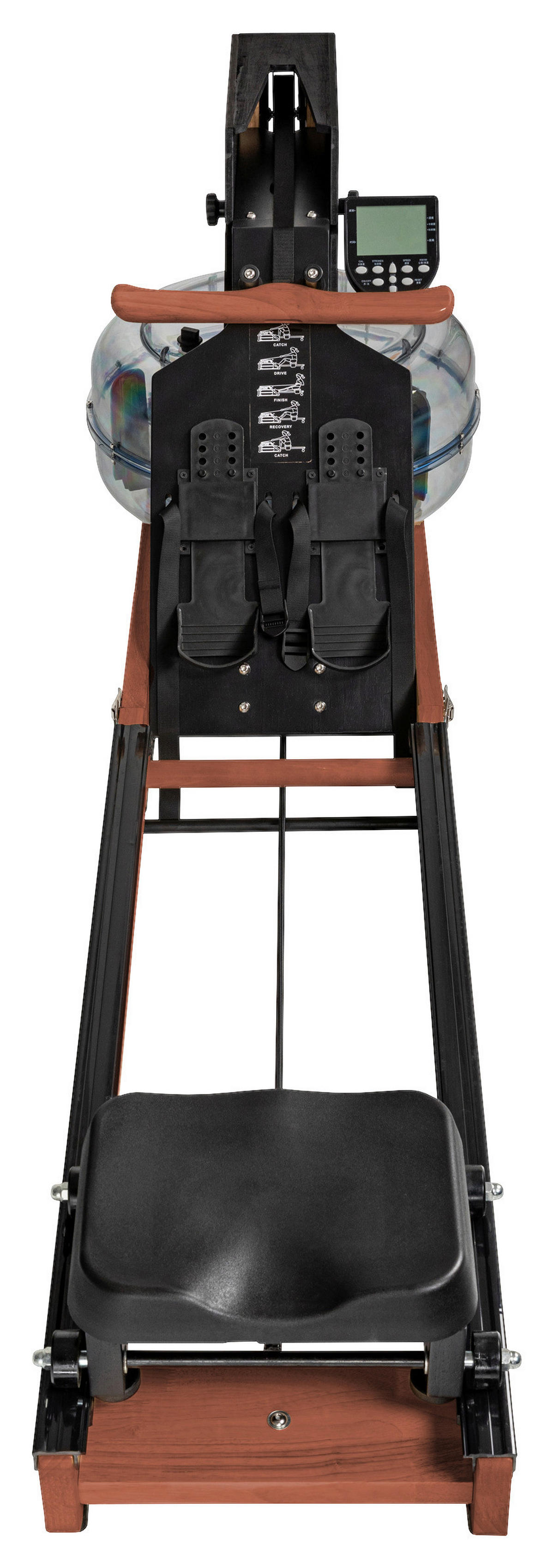 HOLZRUDERGERÄT FALTBAR HRG21 - Dunkelbraun, KONVENTIONELL, Holz/Kunststoff (208/58/58cm)