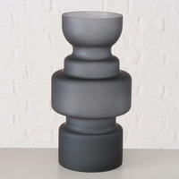 VASE  - Grau, Basics, Glas (16/30cm) - Ambia Home