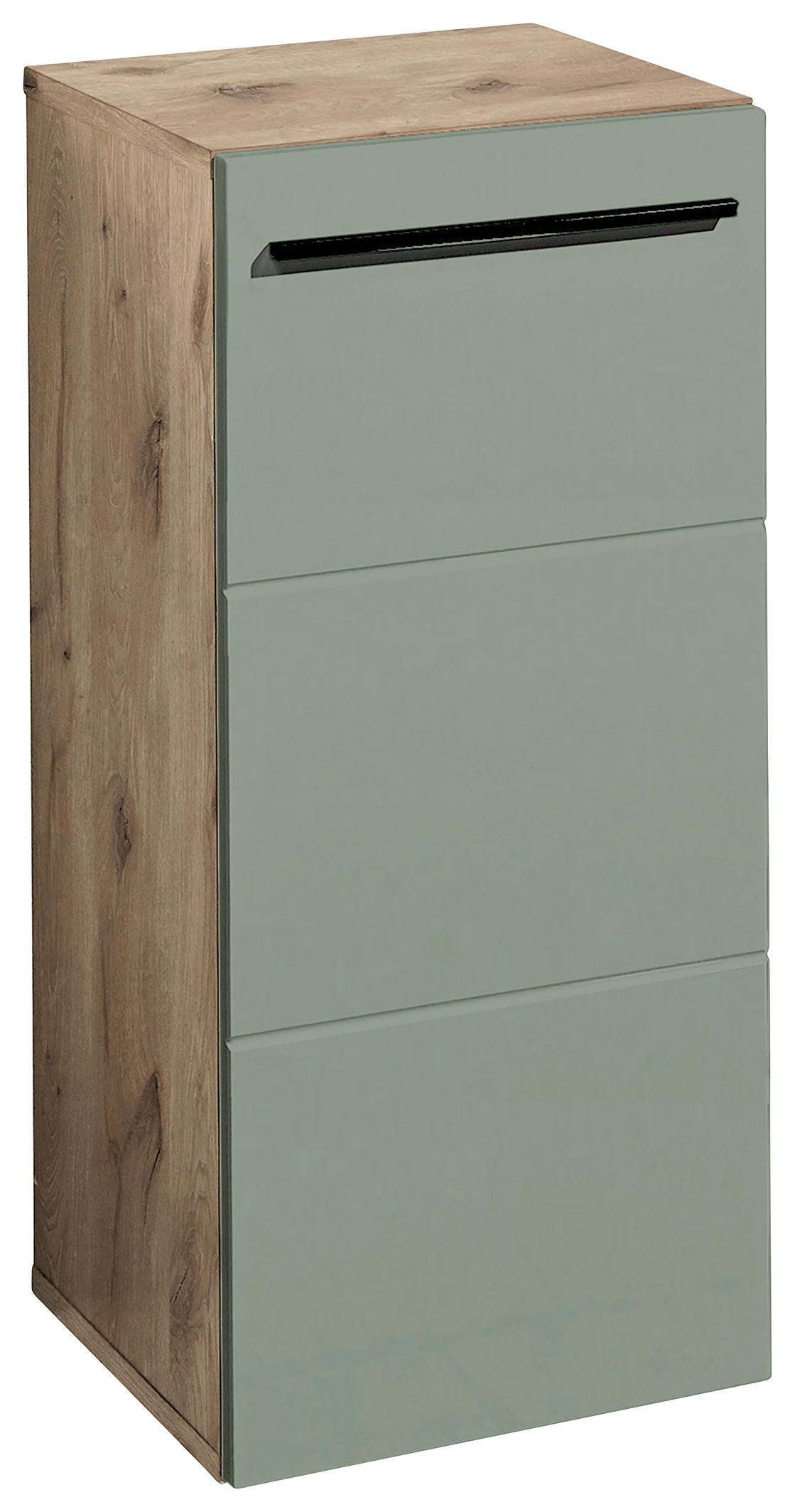 UNTERSCHRANK 34/72/31 cm   - Eichefarben/Schwarz, Basics, Holzwerkstoff/Kunststoff (34/72/31cm) - MID.YOU