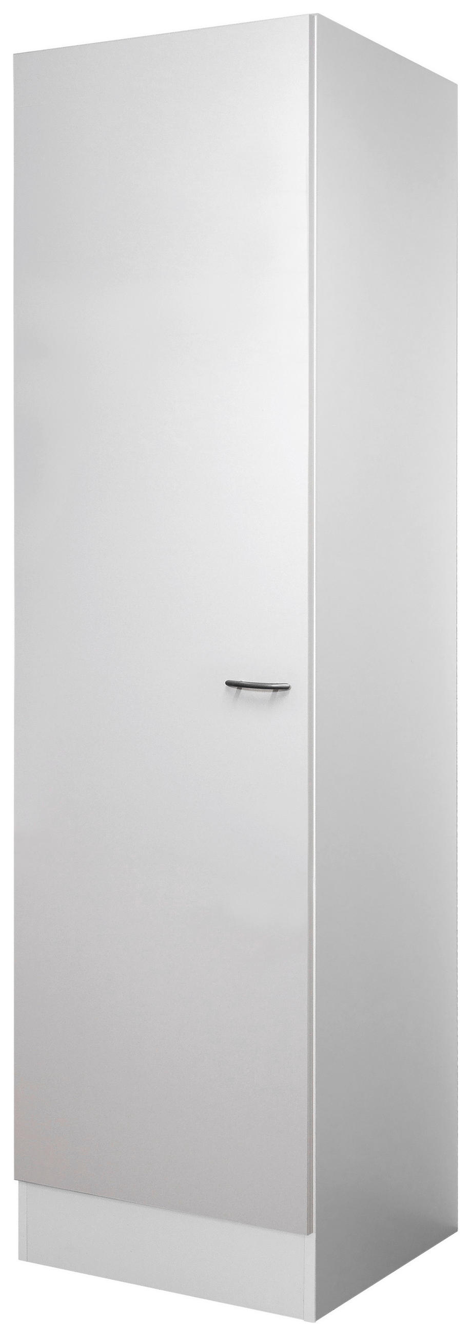 GESCHIRRSCHRANK 50/200/57 cm  in Weiß  - Edelstahlfarben/Weiß, Holzwerkstoff/Kunststoff (50/200/57cm) - FlexWell