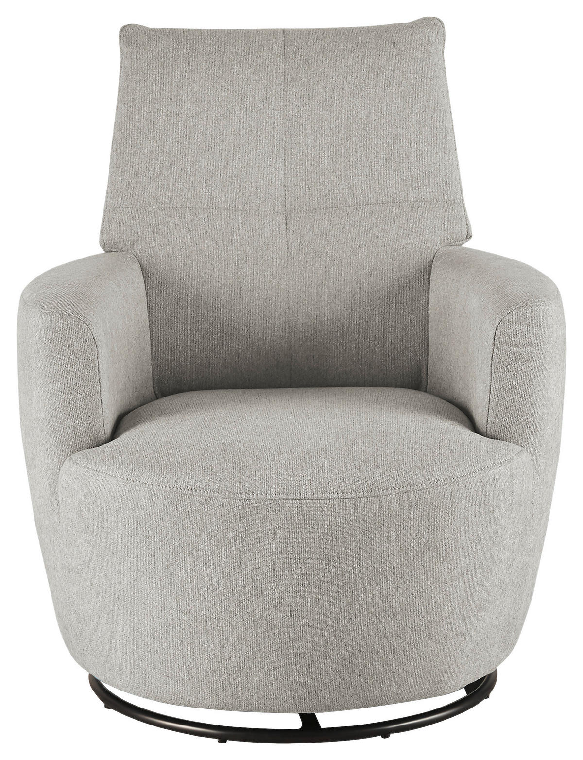 SESSEL Webstoff Hellgrau    - Hellgrau/Schwarz, Design, Textil/Metall (80/96/88cm) - SetOne by Musterring