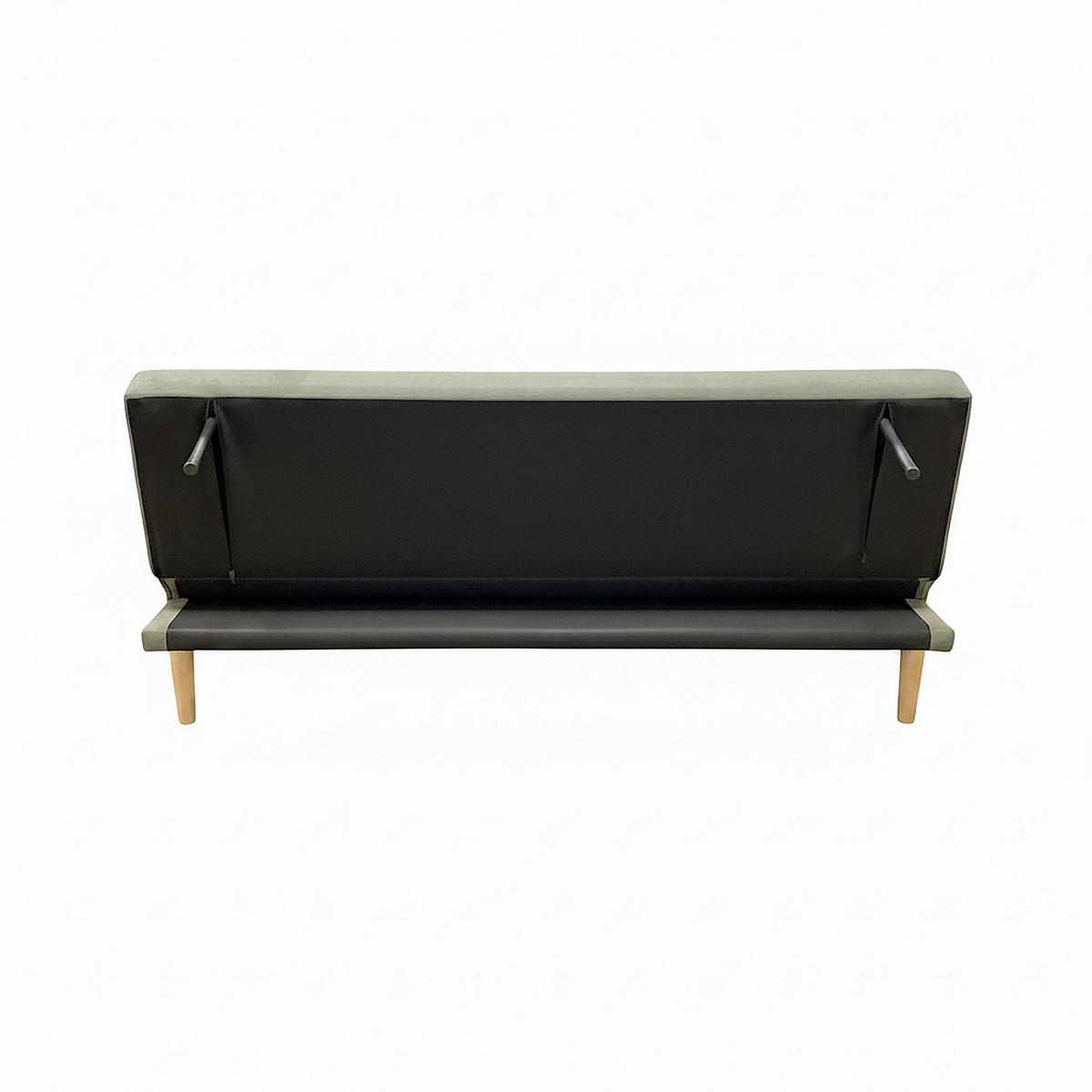 SCHLAFSOFA UNDICI in Webstoff Grün  - Naturfarben/Grün, Design, Holz/Textil (190/84/80cm) - P & B