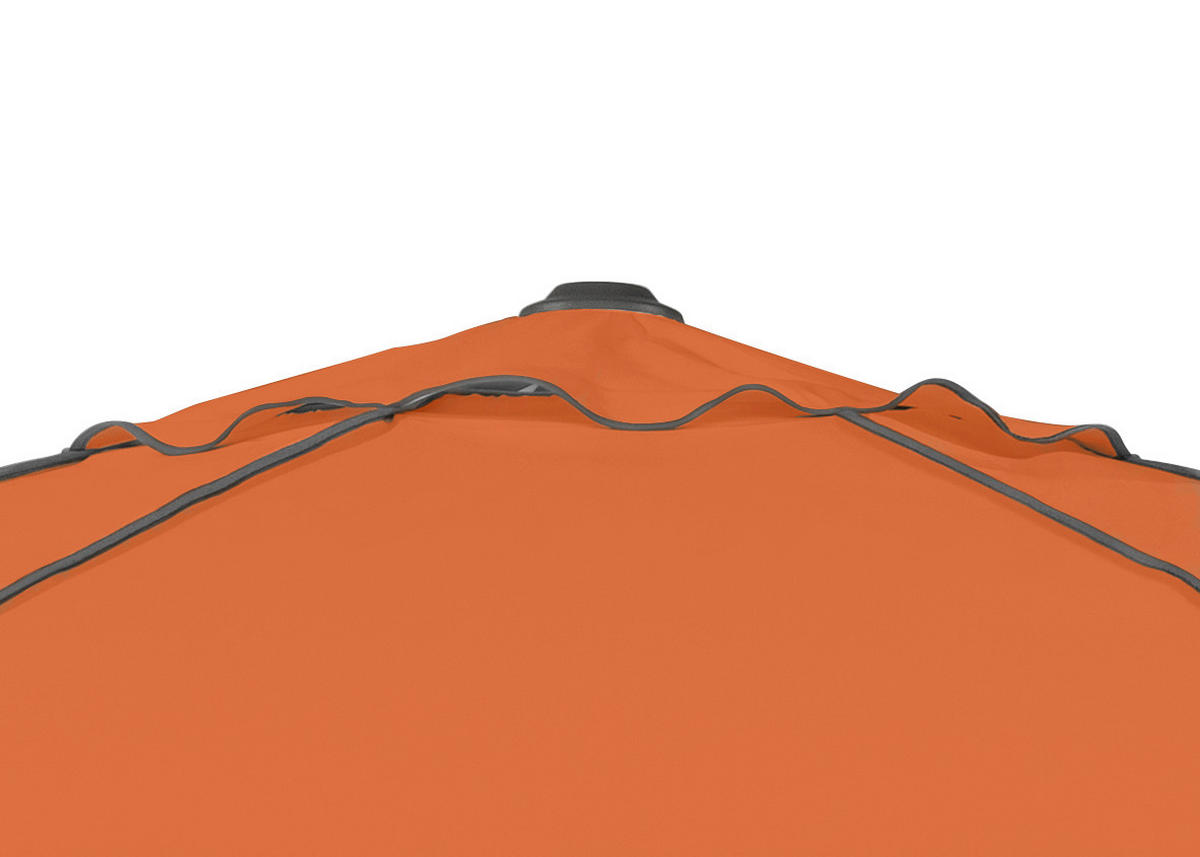 SONNENSCHIRM 300 cm Terracotta  - Anthrazit/Terracotta, Basics, Textil/Metall (300/275/300cm) - Schneider