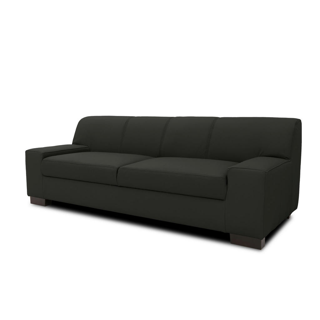 Thumbnail - Mid.you 2-Sitzer-Sofa, Schwarz, Textil, Wenge, Uni, 194x74x85 cm, Made in EU, FSC Mix, Rücken echt, Armteil links, recht...