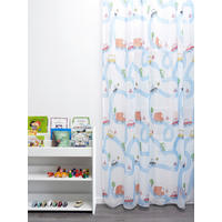 TKANINA ZA ZAVJESE plava, bijela   - bijela/plava, Basics, tekstil (295cm)