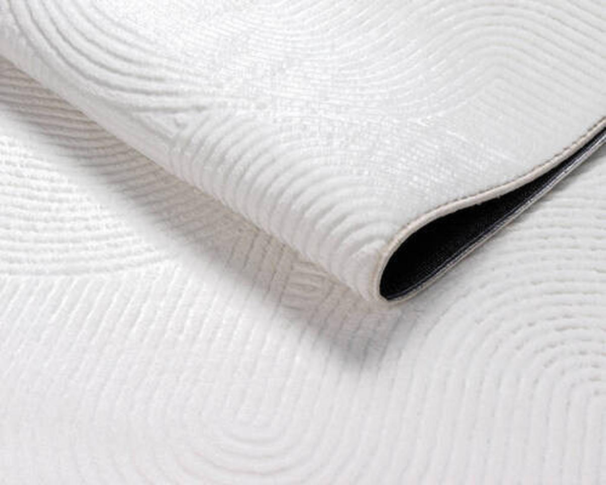 WEBTEPPICH 140/200 cm Stilo Weiß  - Weiß, KONVENTIONELL, Textil (140/200cm)