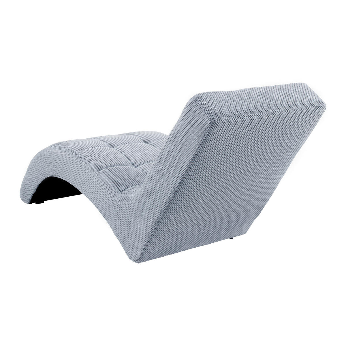 LIGGFÅTÖLJ i vävt tyg ljusgrå  - ljusgrå/svart, Modern, textil/plast (68/80/167cm) - MID.YOU