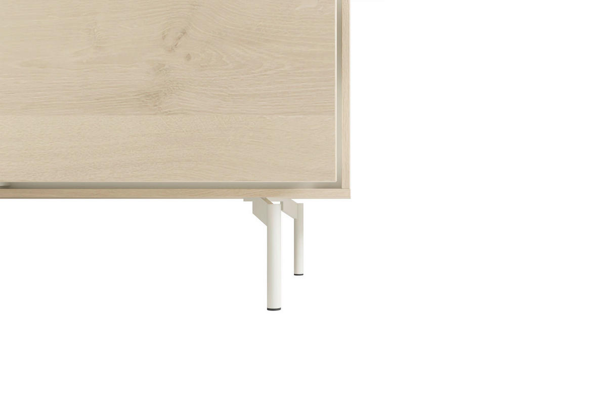 SIDEBOARD LABOE 149/67/41 cm 2 Schublade(n)  - Eiche Bianco/Seidengrau, MODERN, Holzwerkstoff (149/67/41cm) - Schöner Wohnen