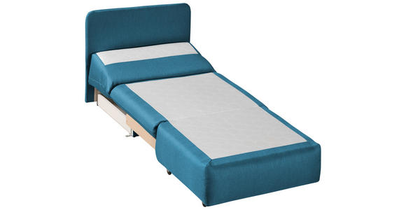 SCHLAFSESSEL Flachgewebe Blau - Blau, Design, Textil (90/89/83cm) - Novel