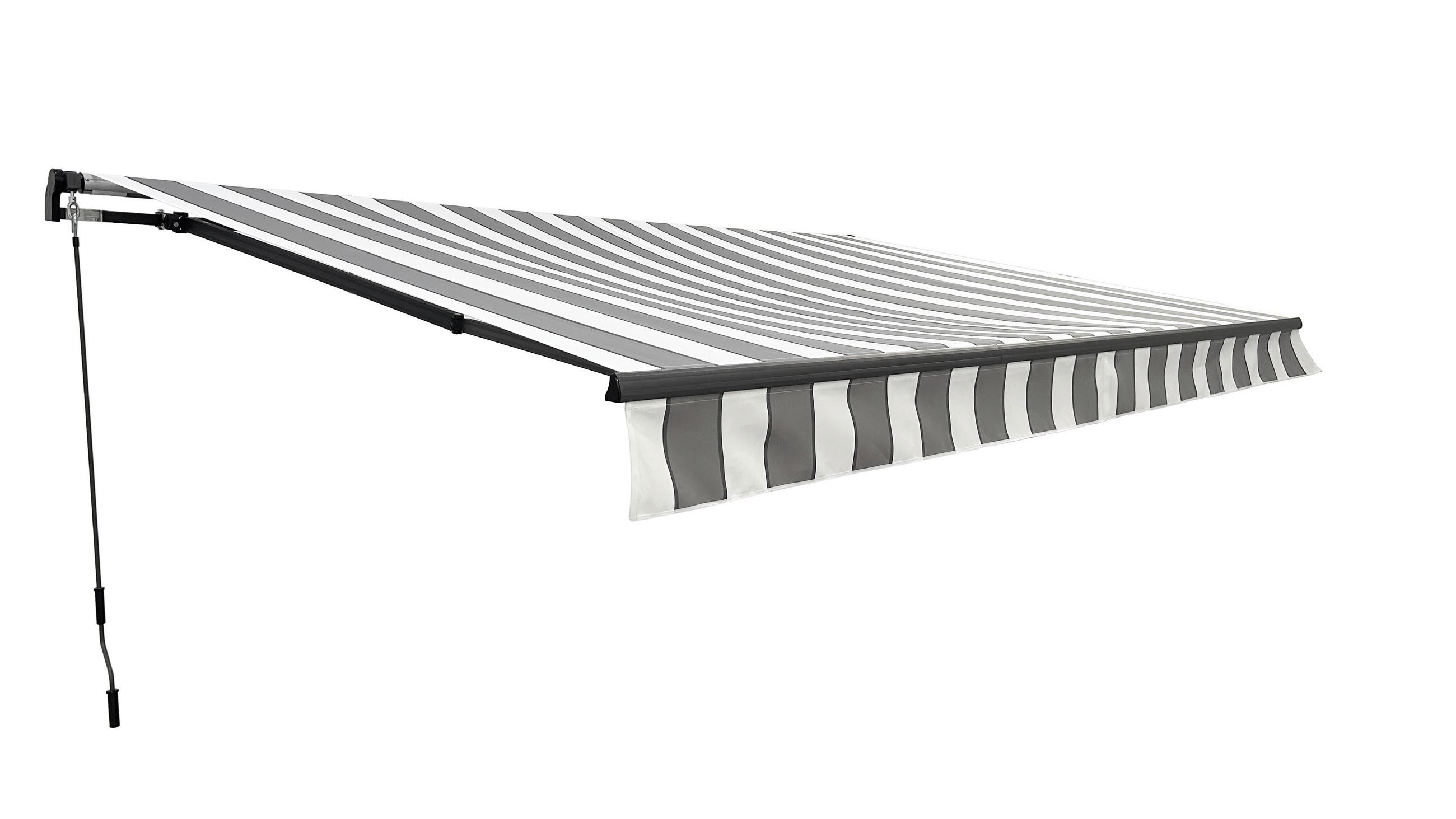 MARKISE - Anthrazit/Schwarz, MODERN, Kunststoff/Metall (300/20/495cm) - Gardenson