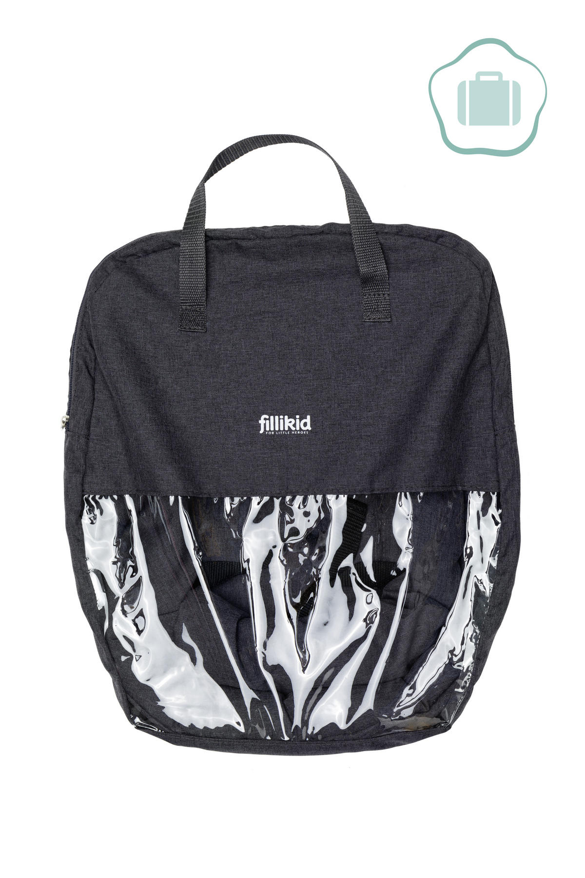 TISCHSITZ - Dunkelgrau/Schwarz, Basics, Kunststoff/Textil (45/36/30cm) - Fillikid