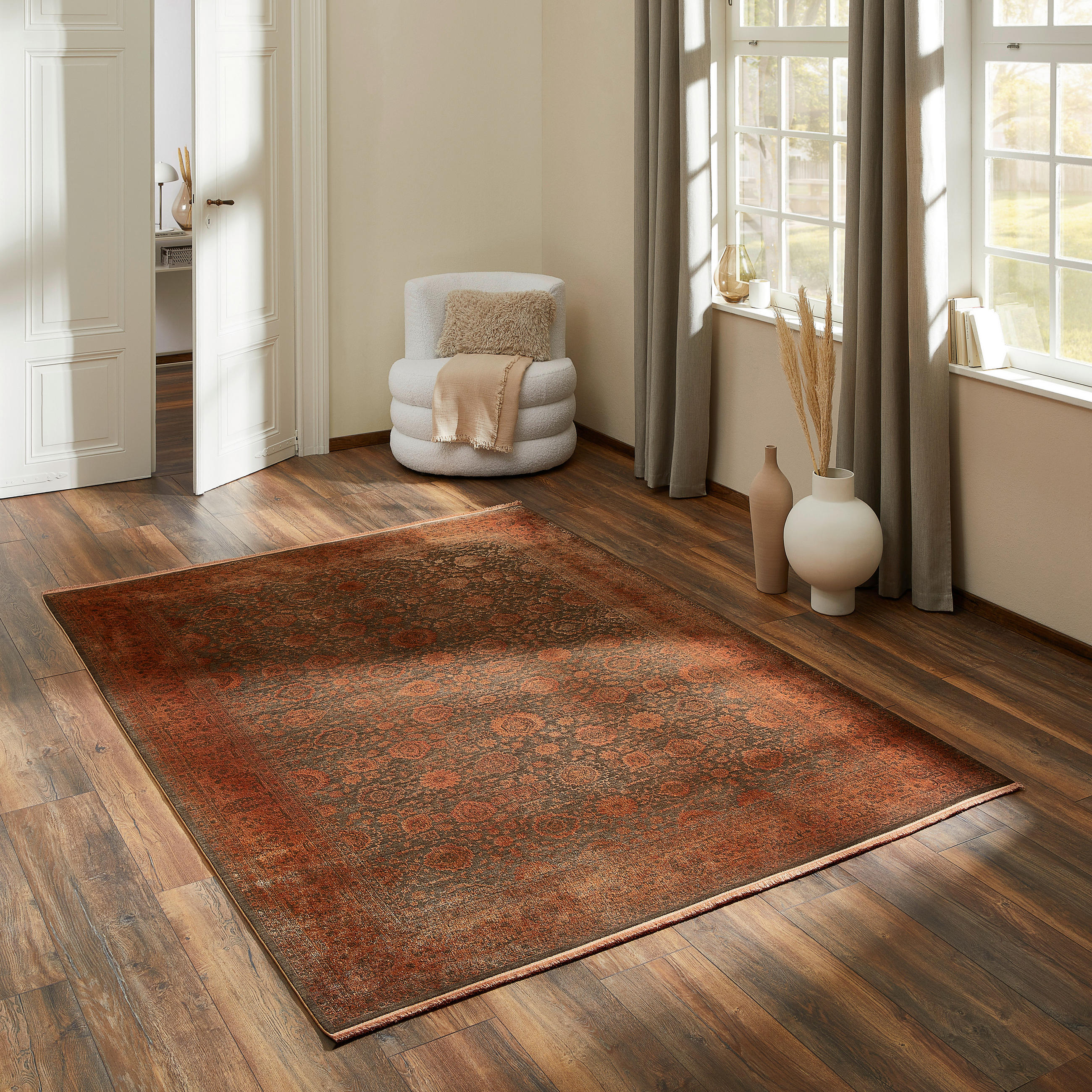 VINTAGE-TEPPICH 120/180 cm Maghalie Vintage  - Kupferfarben, Lifestyle, Textil (120/180cm) - Dieter Knoll