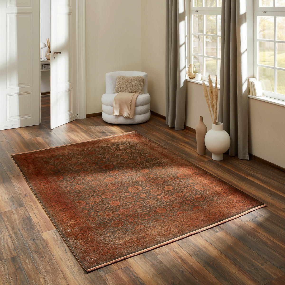 VINTAGE-TEPPICH 120/180 cm Maghalie Vintage  - Kupferfarben, Lifestyle, Textil (120/180cm) - Dieter Knoll