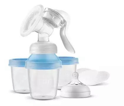 PUMPA ZA IZDAJANJE   - bijela, Basics, plastika (19,70/15,70/9,00cm) - Avent