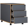 ROLLCONTAINER 42/50/45 cm  - Honigeiche/Anthrazit, Design, Holzwerkstoff/Kunststoff (42/50/45cm) - MID.YOU