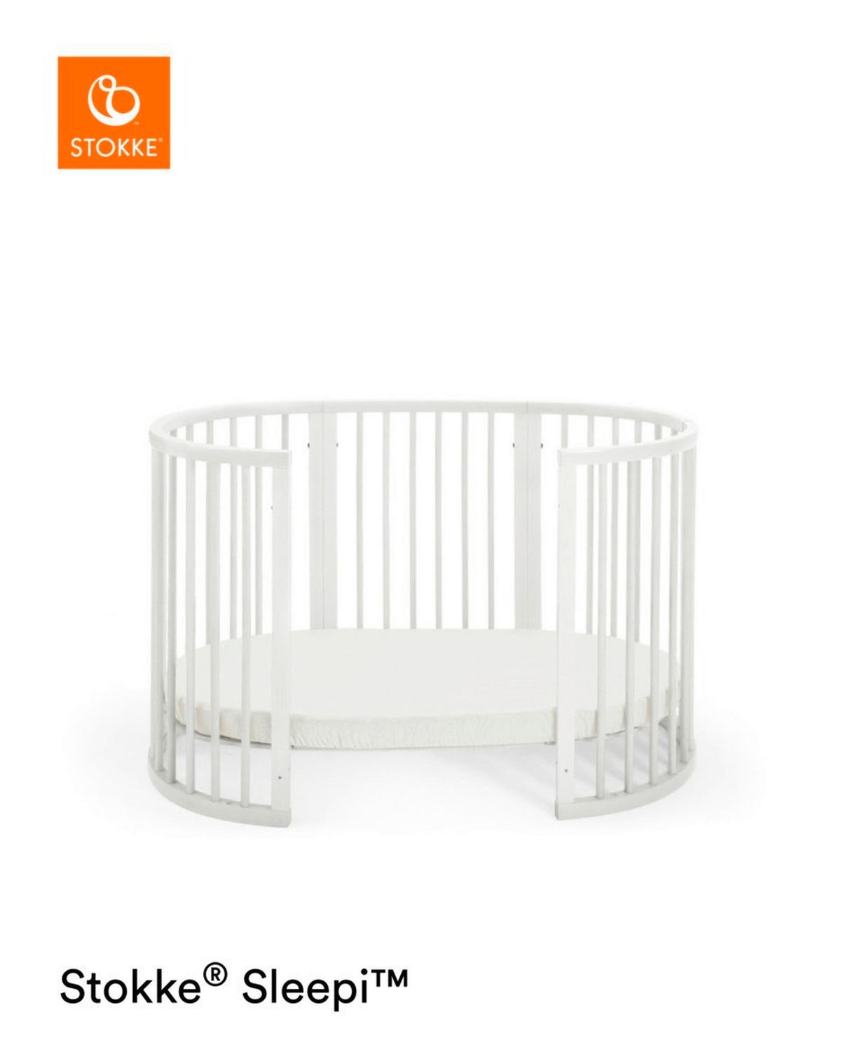 KREVETAC  Sleepi V3  - bela, Osnovno, drvo (141/74/78cm) - Stokke