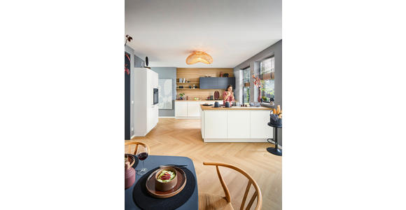 EINBAUKÜCHE - Weiß, Design, Holzwerkstoff - Dieter Knoll