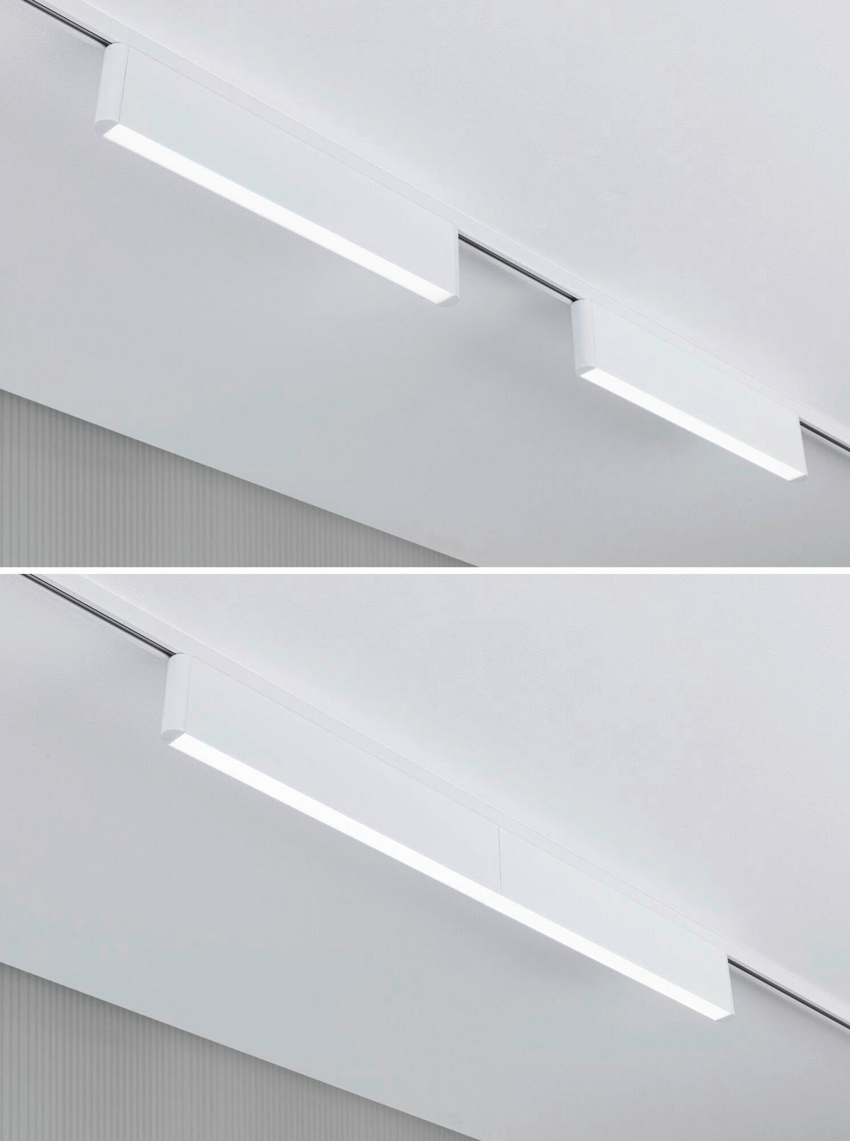 SCHIENENSYSTEM-STRAHLER URail Ceris 37,2/7,4/2,3 cm   - Weiß, Basics, Metall (37,2/7,4/2,3cm) - Paulmann