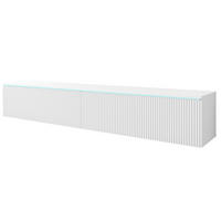 TV-SZEKRÉNY 180/30/33 cm  - fehér/szürke, Design, műanyag/faalapú anyag (180/30/33cm) - P & B