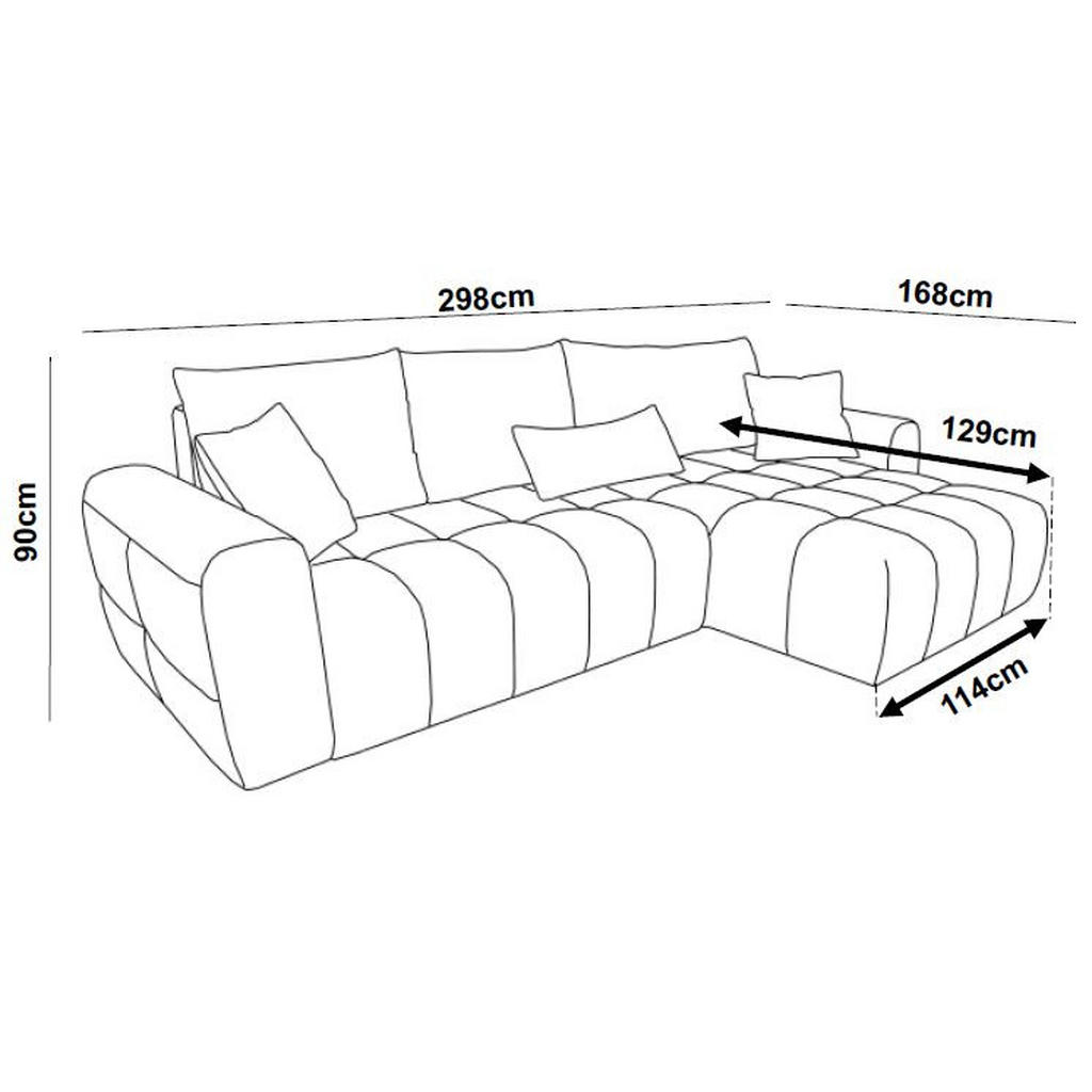 Thumbnail - Carryhome Ecksofa, Creme, Textil, 3-Sitzer, Füllung: Silikon, Schaumstoffflocken,Silikon, Schaumstoffflocken, Ottomane l...