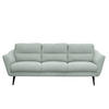 3-SITZER-SOFA in Webstoff Hellblau  - Schwarz/Hellblau, Design, Holz/Textil (209/87/88cm) - Livetastic