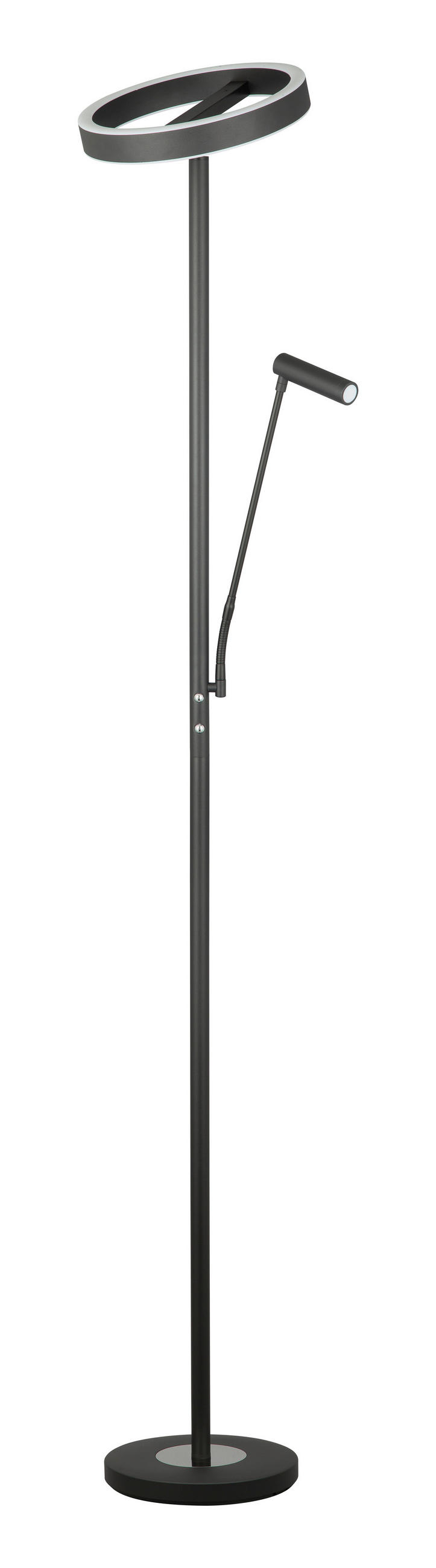 Novel Led-Deckenfluter Worthing Schwarz 180 cm