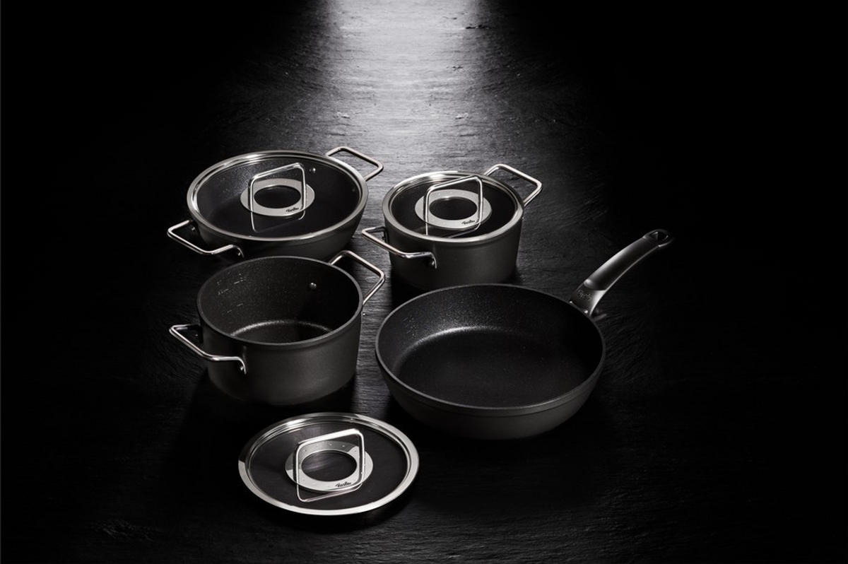 BRATENTOPF Adamant 4,3 L  - Schwarz, Basics, Glas/Metall (28cm) - Fissler
