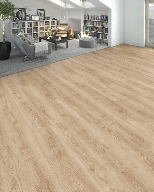 DESIGNBODEN Living by HARO Designboden PowerStar  per  m² - Hellbraun, Basics, Holzwerkstoff (19.3/128.2cm) - Living by HARO