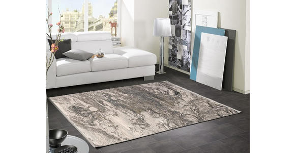 WEBTEPPICH 67/130 cm Lille Grau, Goldfarben - Goldfarben/Grau, Design, Textil (67/130cm) - Dieter Knoll