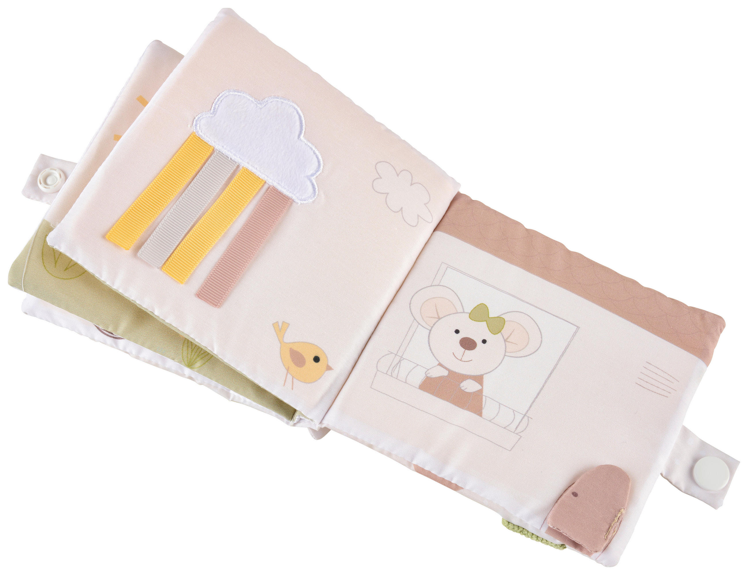 STOFFBUCH  - Beige/Braun, Basics, Kunststoff/Textil (12/12cm) - Patinio