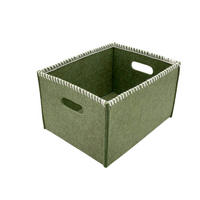 AUFBEWAHRUNGSBOX     - Grün, Basics, Textil (30/24/18cm)