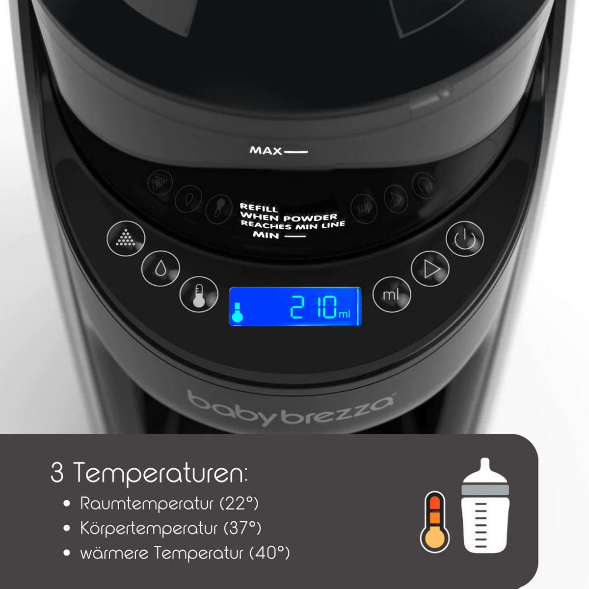 BABYNAHRUNGSZUBEREITER Formula Pro Advanced  - Schwarz, Basics (18,9/38,6/29,6cm) - Baby Brezza