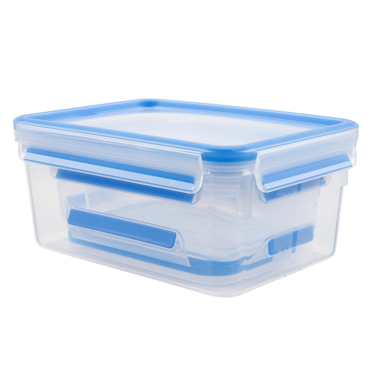 FRISCHHALTEDOSENSET CLIP & GO 3-teilig  - Klar/Hellblau, Basics, Kunststoff - Emsa