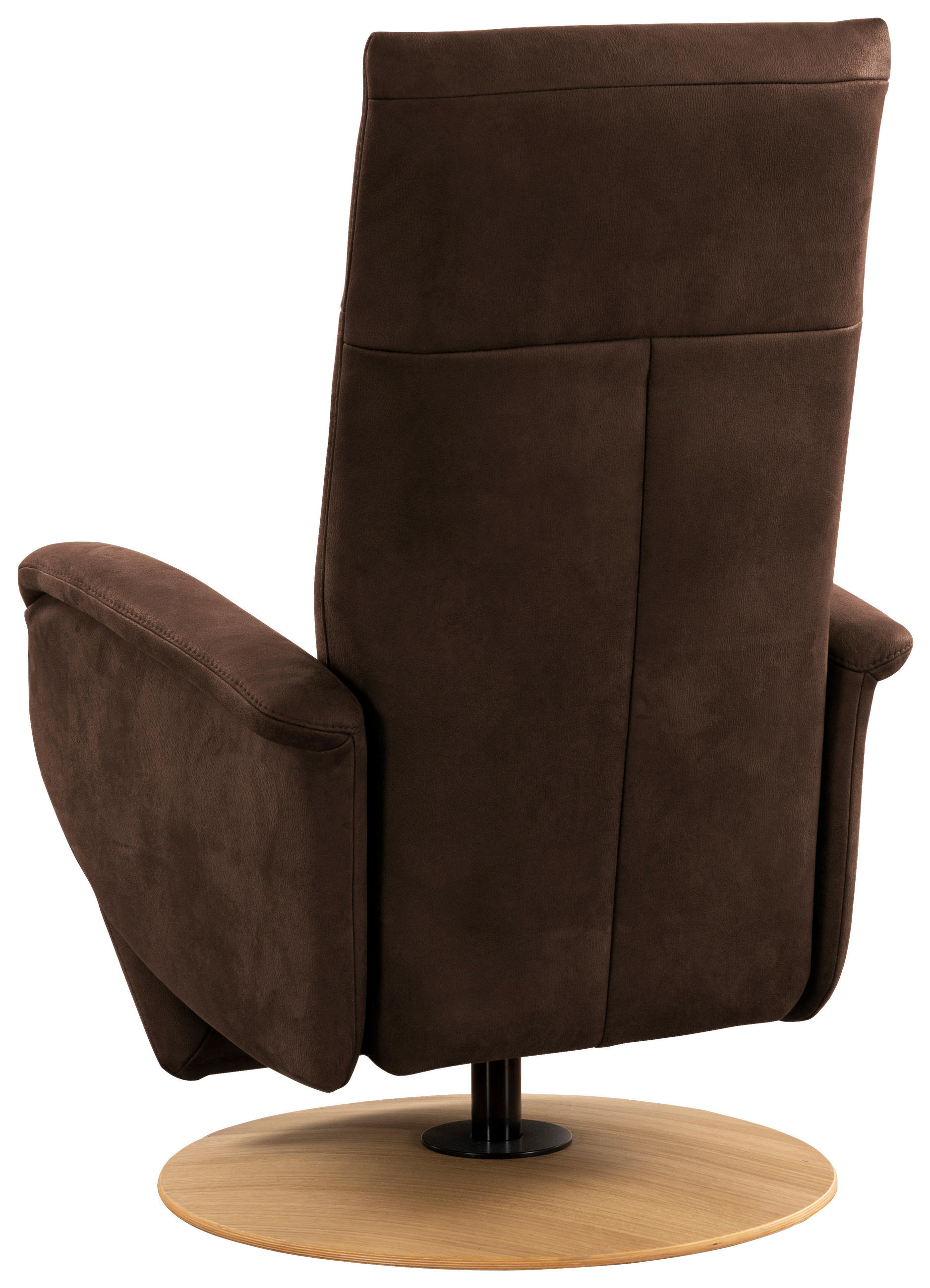 DREHSTUHL Mikrofaser Mokka  - Eichefarben/Mokka, KONVENTIONELL, Holz/Textil (75/112/82cm) - Sit & More