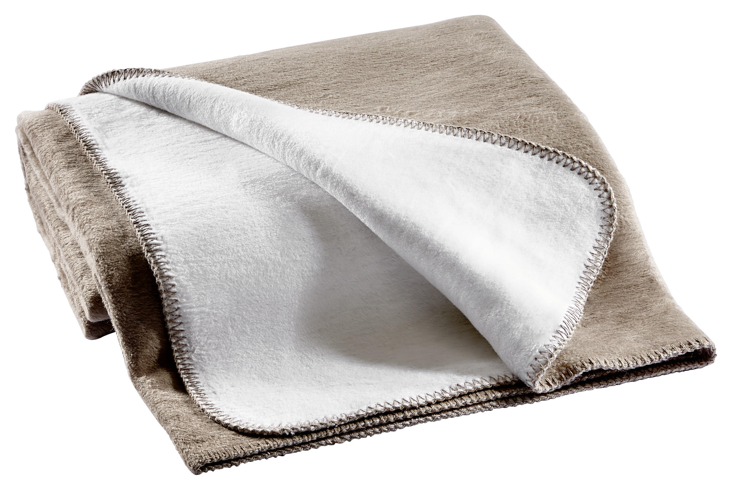 PLÄD DE VELA 150/200 cm  - vit/naturfärgad, Basics, textil (150/200cm) - Novel
