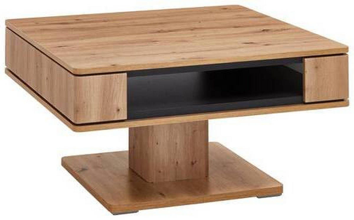 COUCHTISCH in Holzwerkstoff 85/85/44,8 cm  - Dunkelgrau/Eiche Artisan, Design, Holzwerkstoff (85/85/44,8cm)
