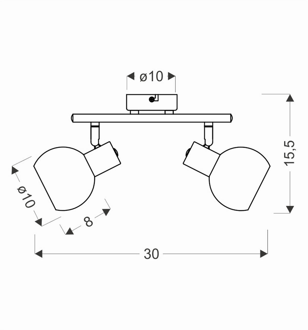 DECKENLEUCHTE Novo 10/30/15 cm  - Weiß, Design, Glas (10/30/15cm)