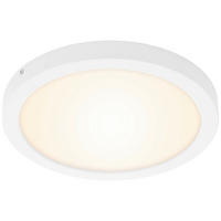 AUFBAULEUCHTE 30/3,2 cm   - Weiß, Design, Kunststoff/Metall (30/3,2cm) - Globo