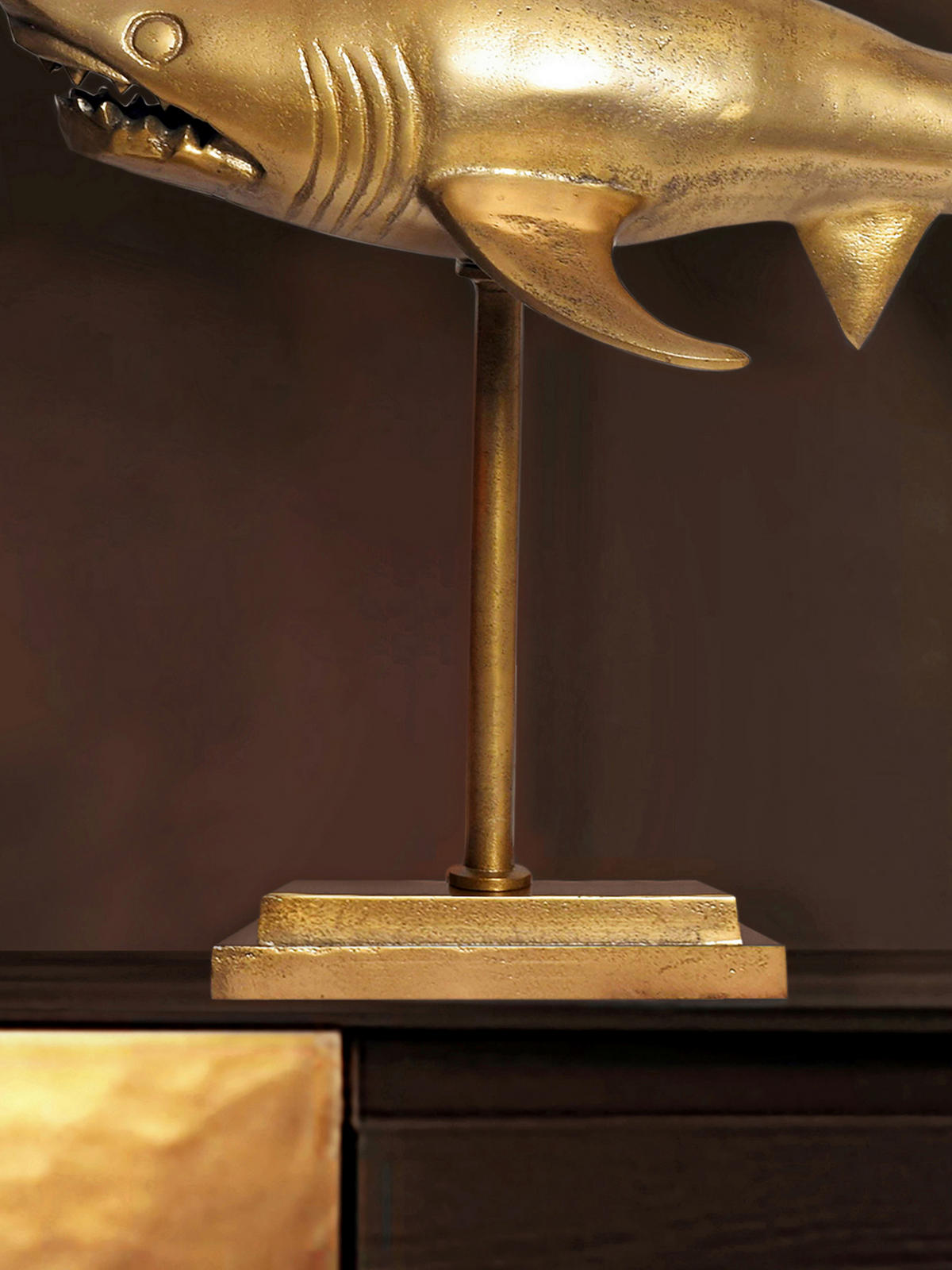 DEKORATIONSDJUR - guldfärgad, Design, metall (70/49/27cm) - Livetastic
