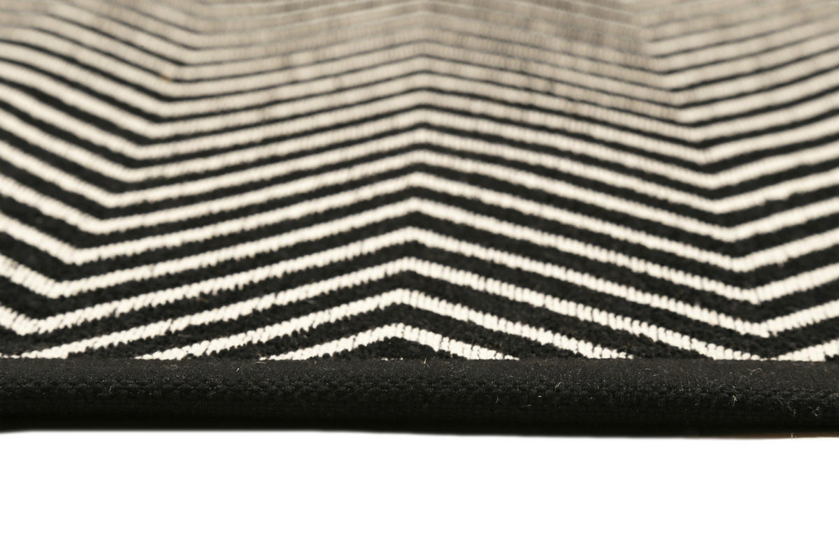HANDWEBTEPPICH 140/200 cm Paulsen Schwarz  - Schwarz, Trend, Textil (140/200cm) - Esprit