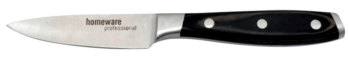 NÔŽ NA LÚPANIE - farba ušľachtilej ocele/tmavohnedá, Konventionell, kov/kompozitné drevo (20cm) - Homeware Profession.