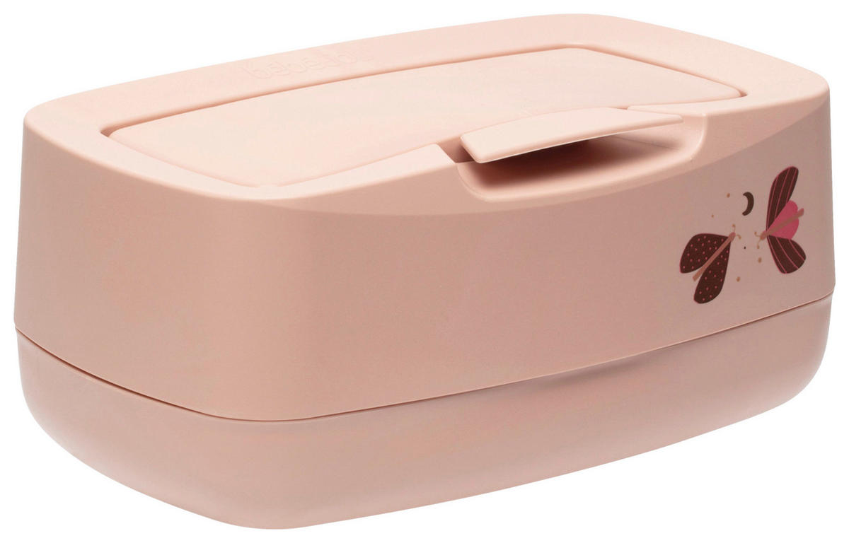 FEUCHTTÜCHER-BOX SWEET BUTTERFLY  - Altrosa, Basics, Kunststoff (21/13/9cm) - Bebe Jou
