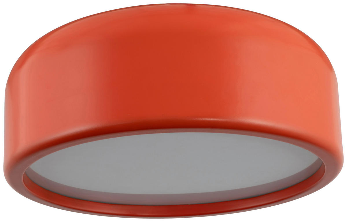 DECKENLEUCHTE 35/17.5 cm   - Weinrot, Design, Kunststoff/Metall (35/17.5cm) - Collet's Monde